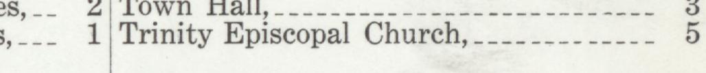 The index line reading Trinity Episcopal Church in the 1909 atlas