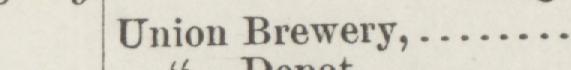 The line reading Union Brewery in the 1890 atlas index