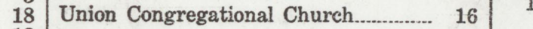 The line reading Union Congregational Church in the 1926 atlas index