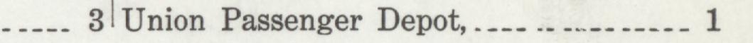 The line reading Union Passenger Depot in the 1916 atlas index