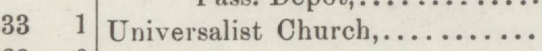 The line reading Universalist Church in the 1887 atlas index