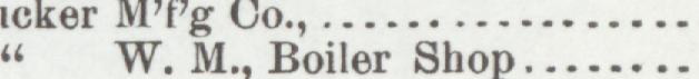 The line reading W. M., Boiler Shop in the 1899 atlas index