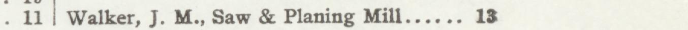The line reading Walker, J. M., Saw & Planing Mill in the 1907 atlas index