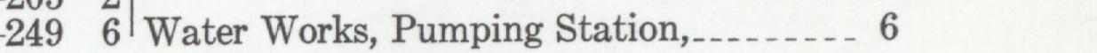 The line reading Water Works, Pumping Station in the 1946 atlas index