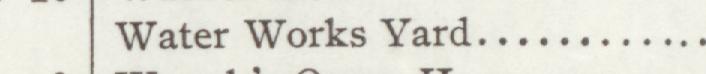 The line reading Water Works Yard in the 1906 atlas index