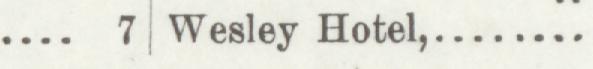 The line reading Wesley Hotel in the 1898 atlas index