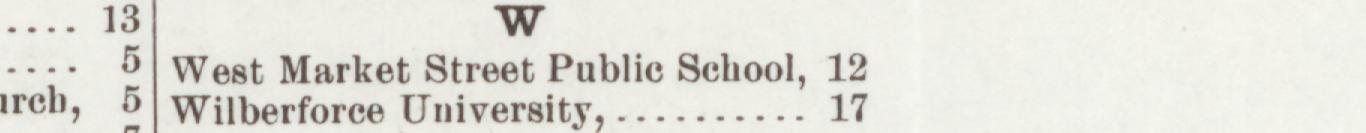 The line reading West Market Street Publie School, 12 in the 1901 atlas index