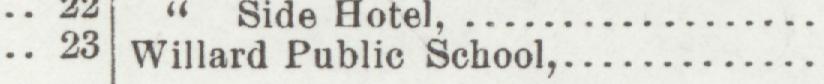 The line reading Willard Public School in the 1907 atlas index