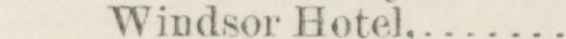 The line reading Windsor Hotel in the 1884 atlas index