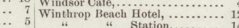 The line reading Winthrop Beach Hotel in the 1891 atlas index