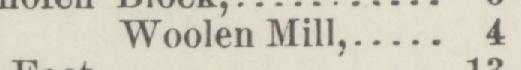 The line reading Woolen Mill in the 1887 atlas index