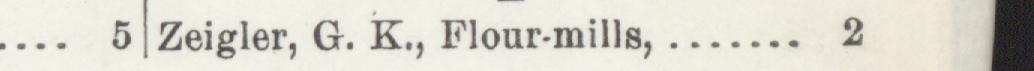 The line reading Zeigler, G. K., Flour-mills in the 1903 atlas index