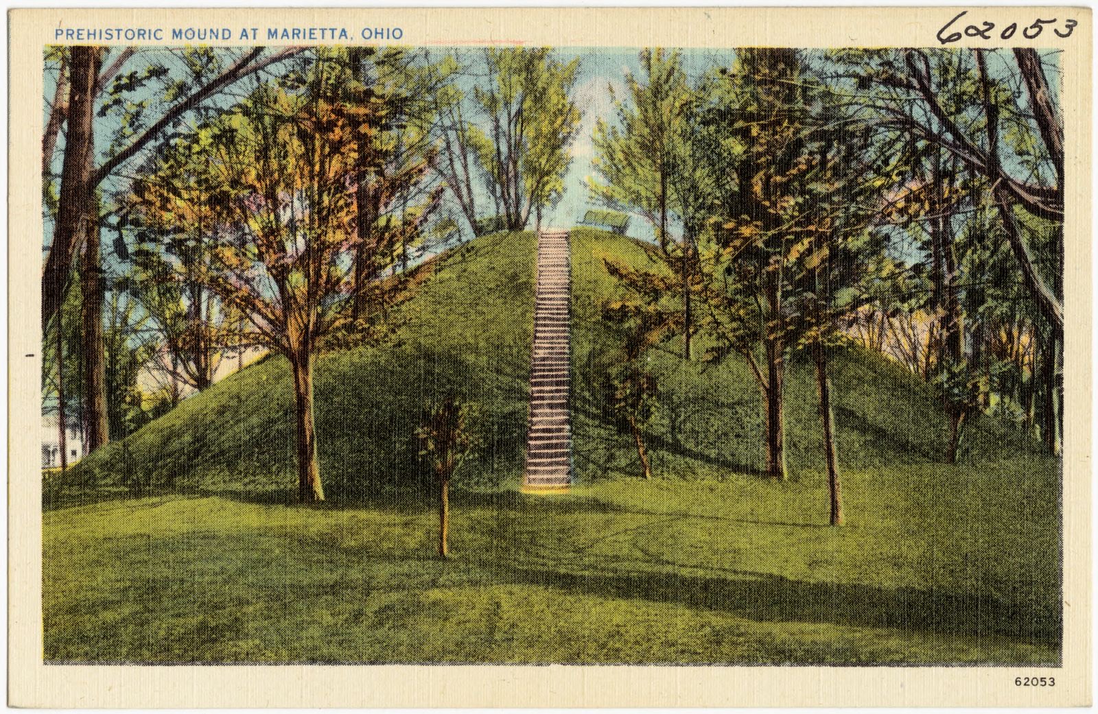 Prehistoric mound at Marietta, Ohio, Boston Public Library - undated