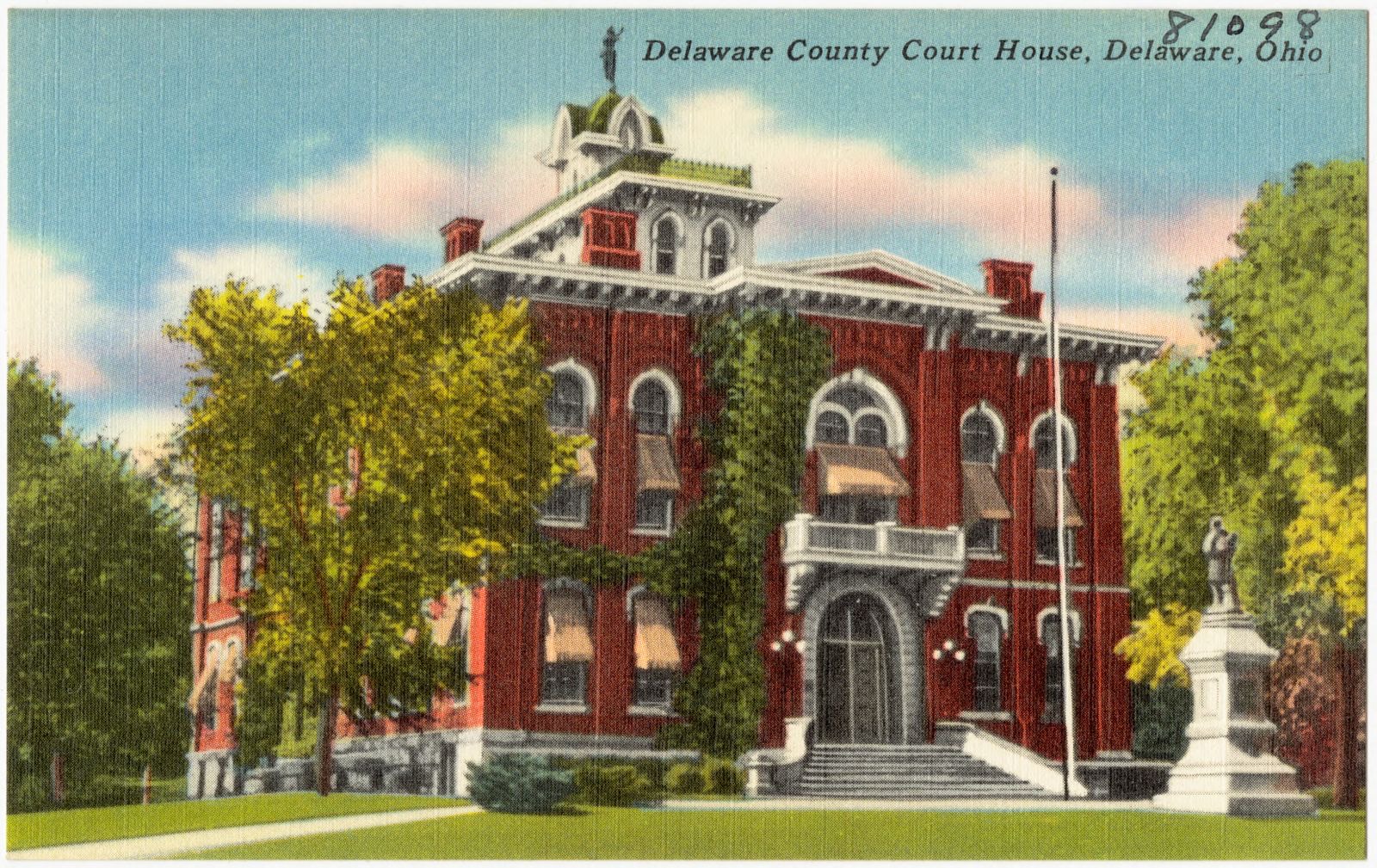 Delaware County Court House, Delaware, Ohio, Boston Public Library - undated