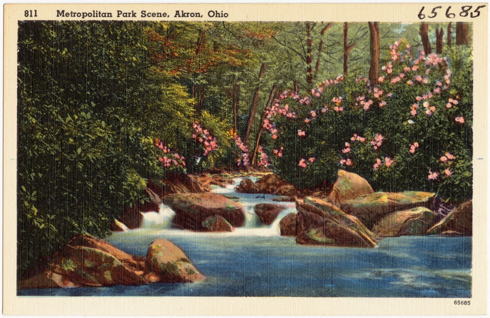 Metropolitan Park scene, Akron, Ohio, Boston Public Library - undated