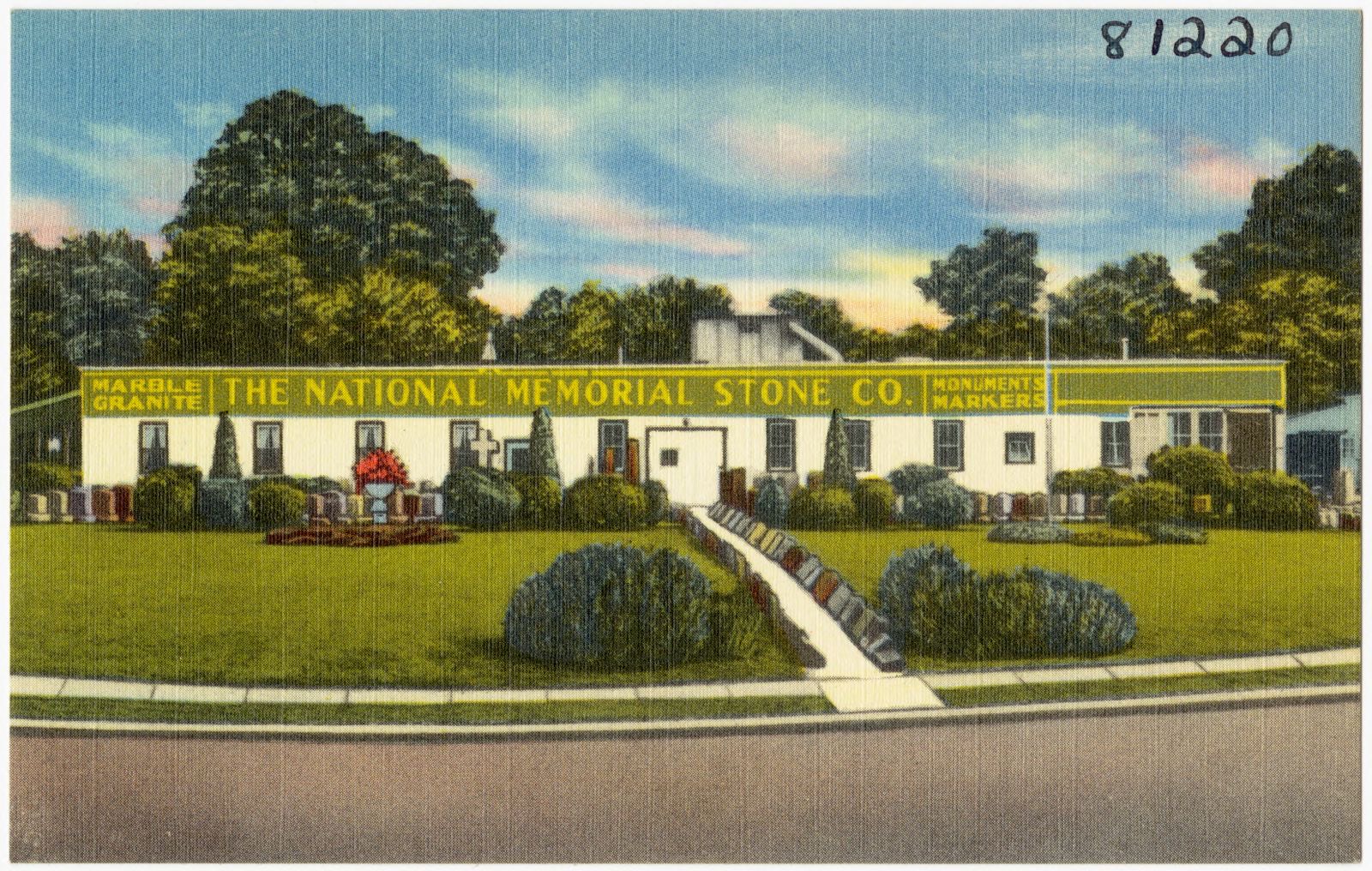 The National Memorial Stone Co., Boston Public Library - undated