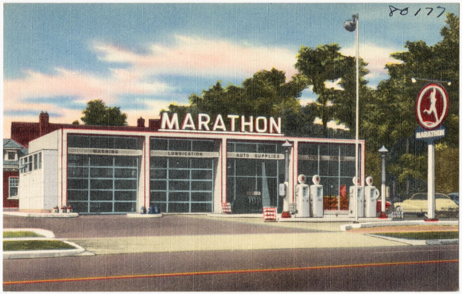 Marathon, Boston Public Library - undated
