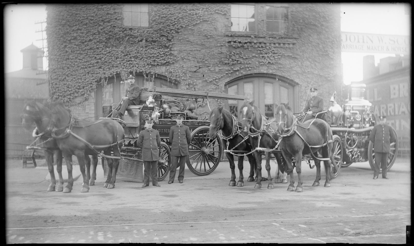 Horse Drawn Fire Units Newton, Historic Newton - undated