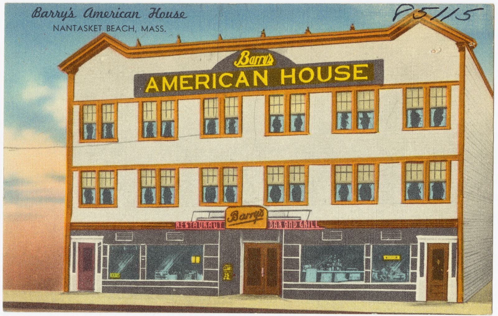 Barry's American House, Nantasket Beach, Mass., Boston Public Library - undated