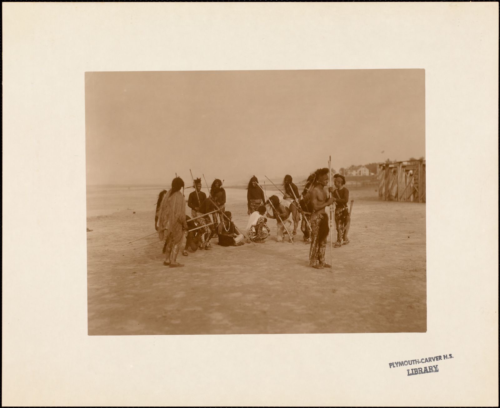 Plymouth Tercentenary Pageant, episode I, section 4: Indian group, Plymouth Public Library - undated