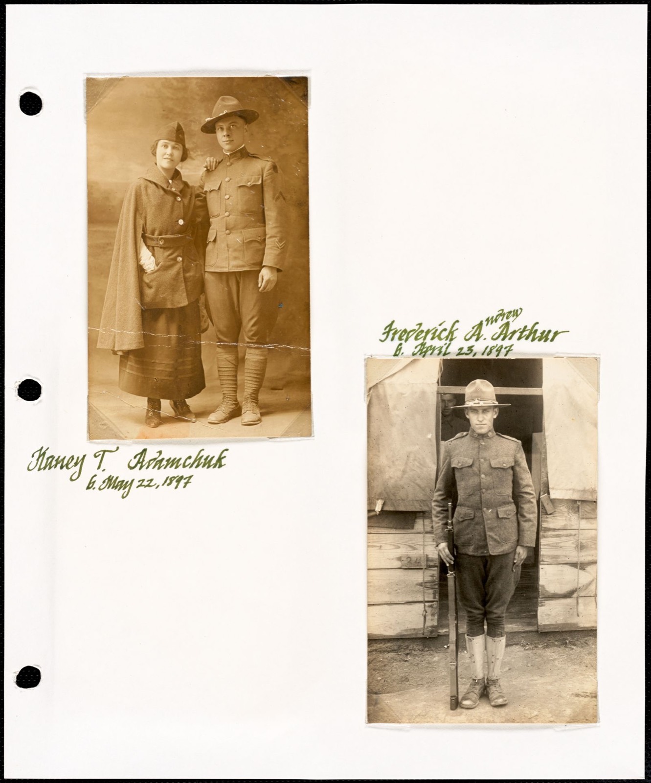 Photos of Canton War Veterans, Canton Public Library - undated