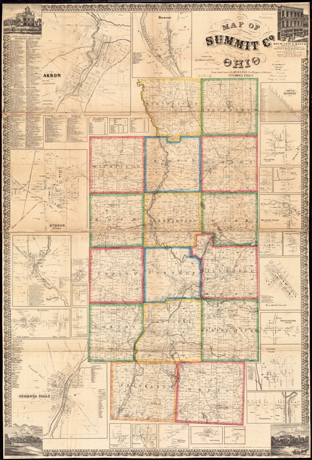 Map of Summit Co., Ohio, Boston Public Library - undated