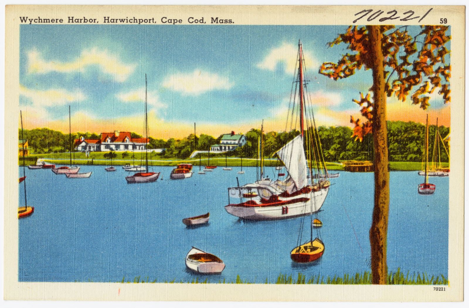 Wychmere Harbor, Harwichport, Cape Cod, Mass., Boston Public Library - undated