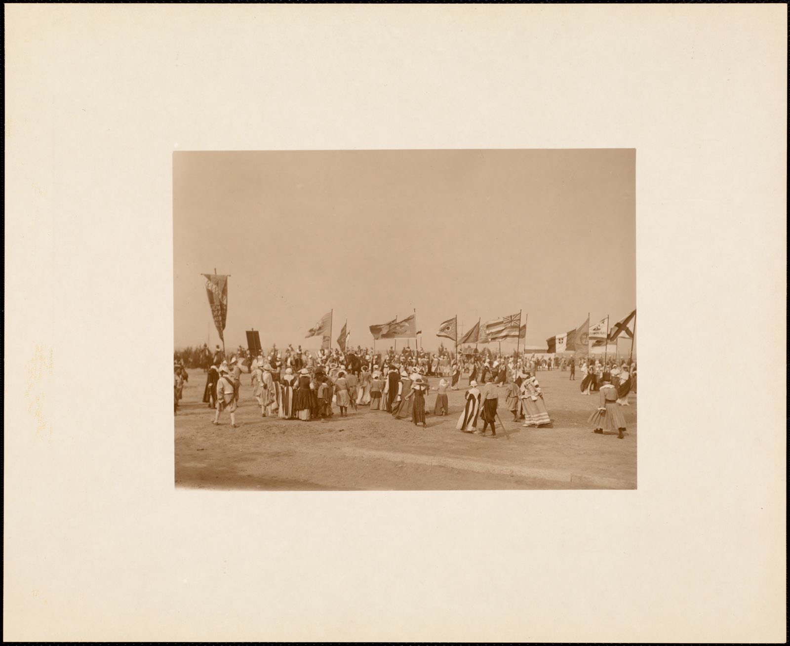 Plymouth Tercentenary Pageant, episode III, scene 1: citizens of Kampen in the progress of King James, Plymouth Public Library - undated