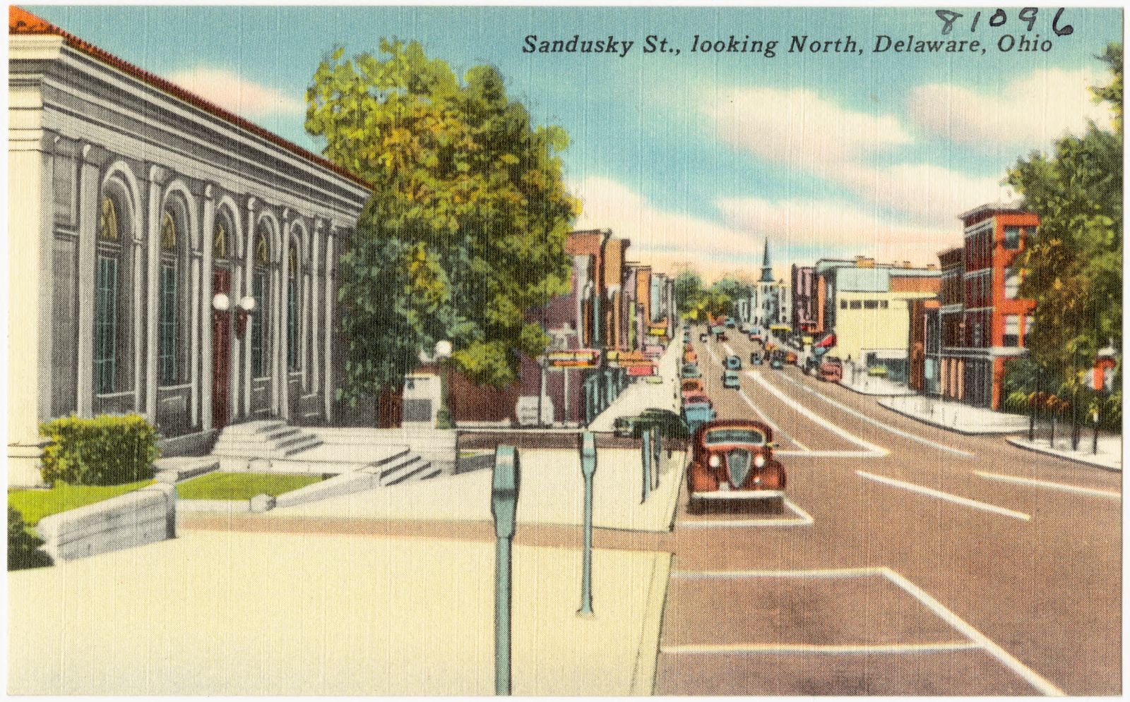Sandusky St. looking north, Delaware, Ohio, Boston Public Library - undated