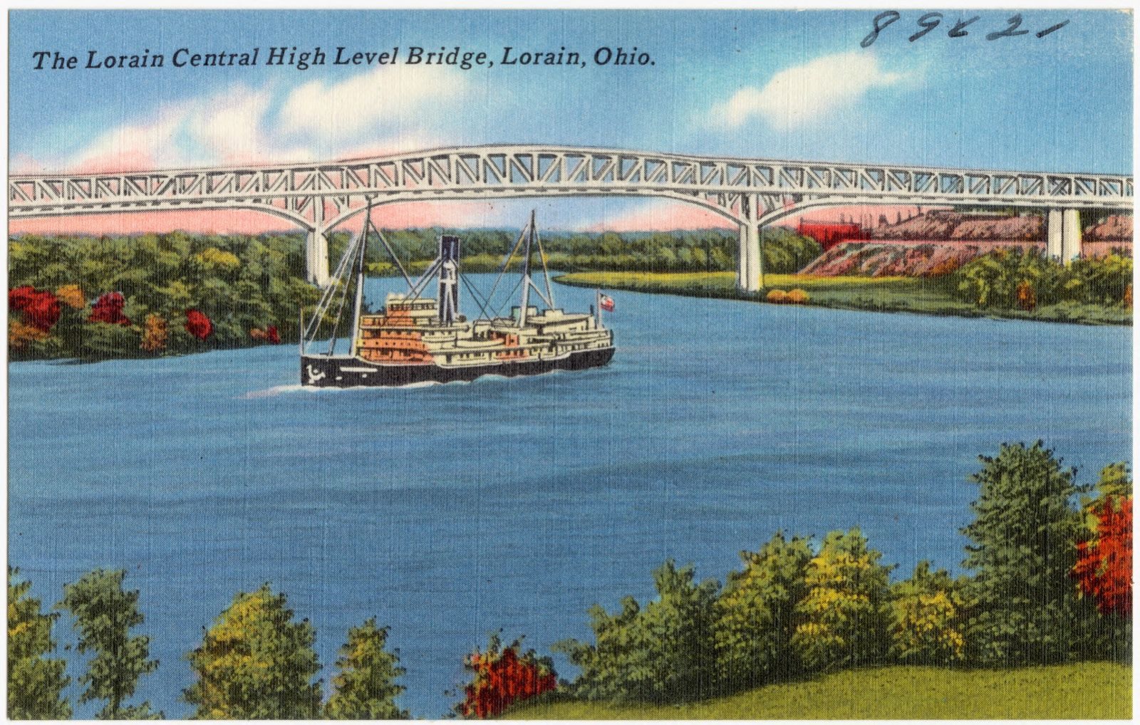 The Lorain Central High Level Bridge, Lorain, Ohio, Boston Public Library - undated
