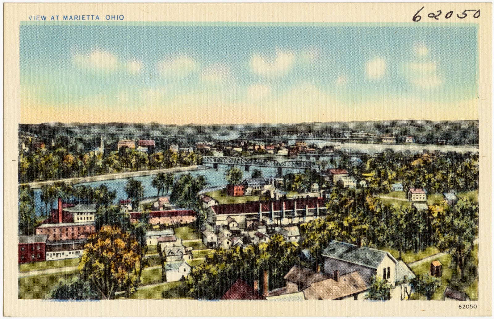 View at Marietta, Ohio, Boston Public Library - undated