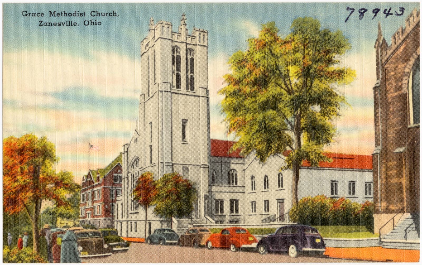Grace Methodist Church, Zanesville, Ohio, Boston Public Library - undated