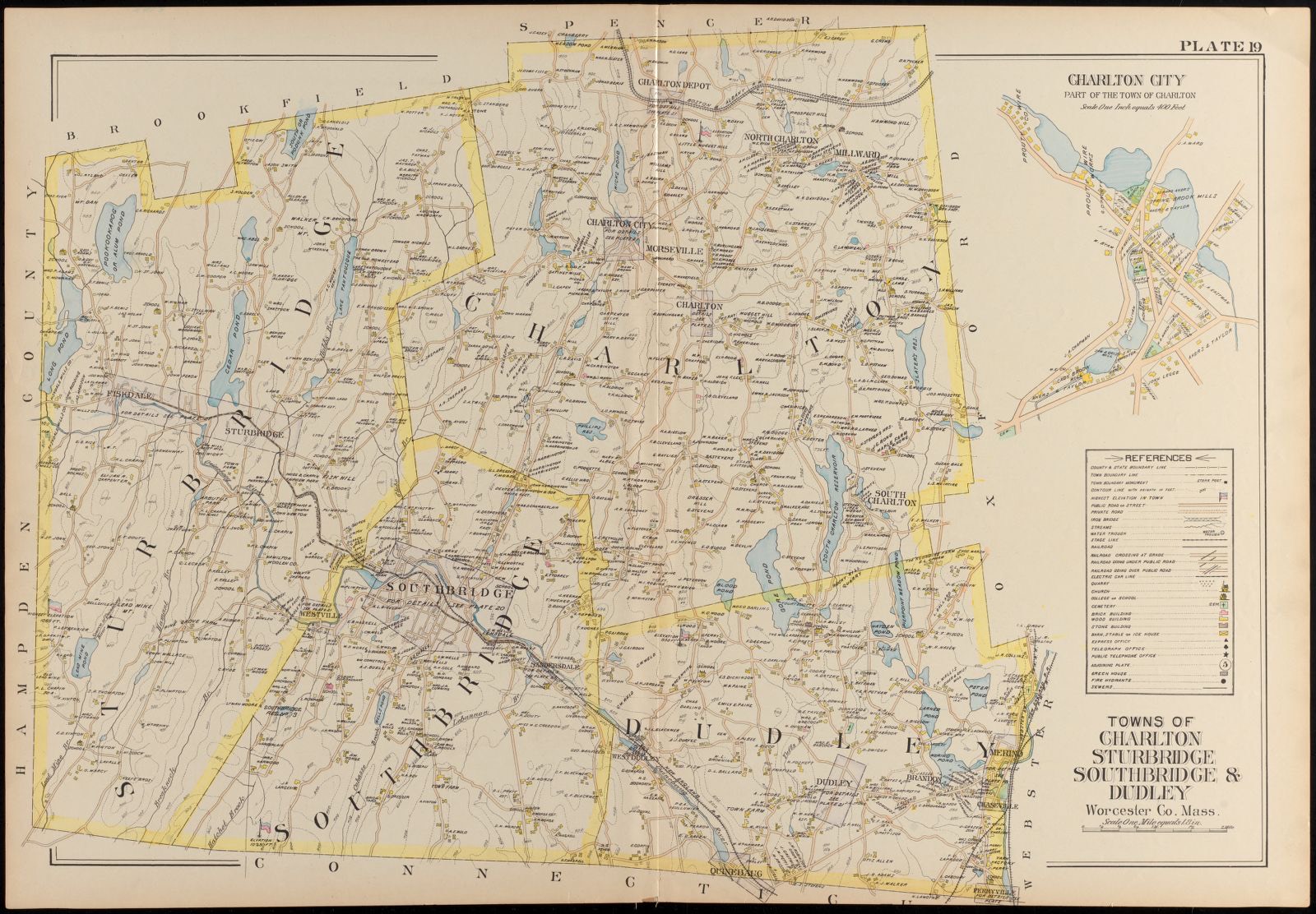 Towns of Charlton, Sturbridge, Southbridge & Dudley, Jacob Edwards Library - undated