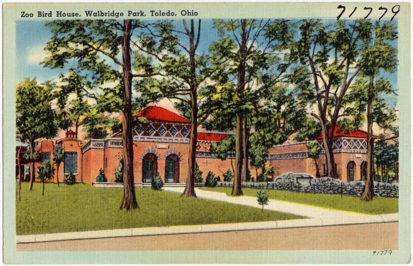 Zoo Bird House, Walbridge Park, Ohio, Boston Public Library - undated