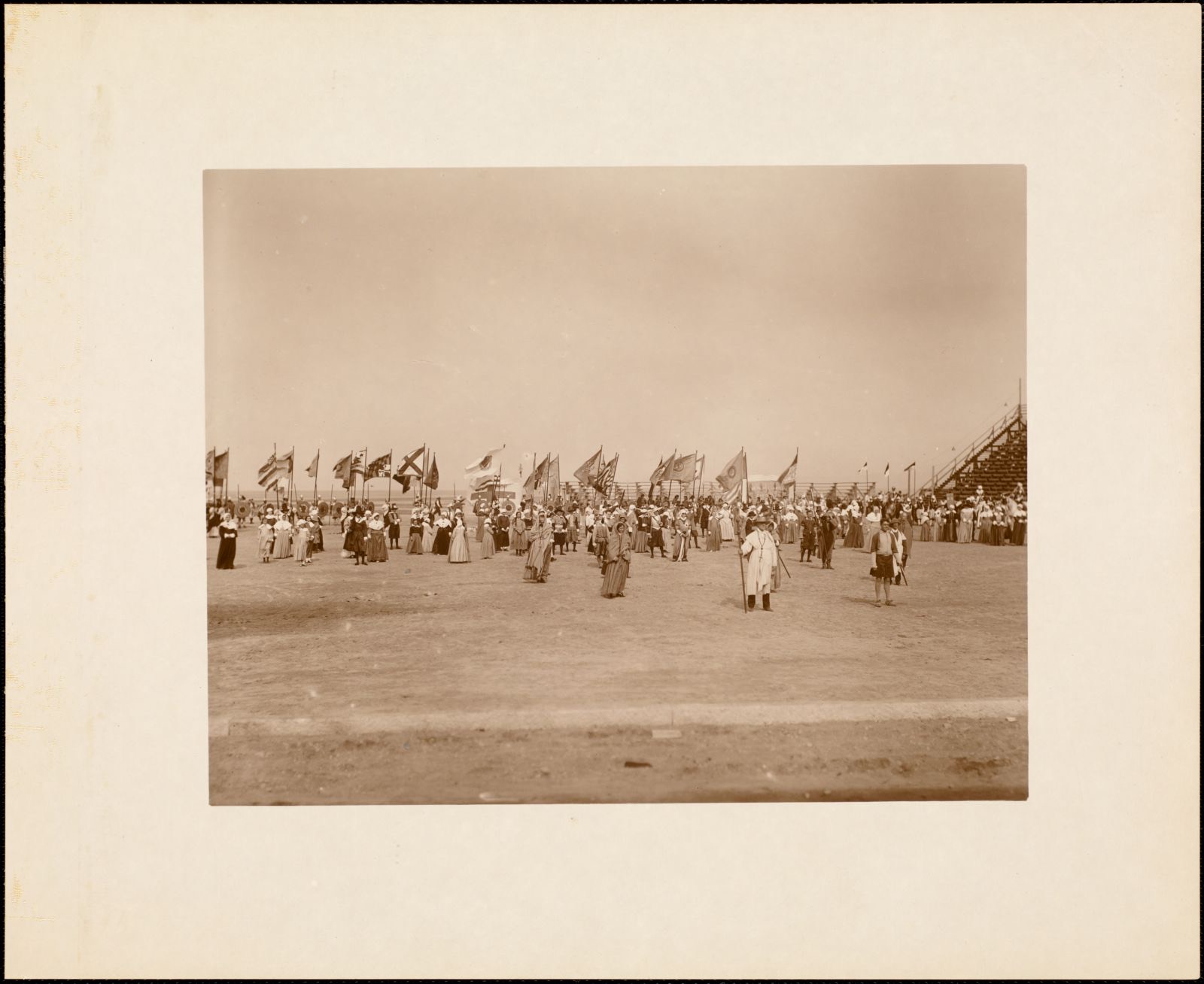 Plymouth Tercentenary Pagaent, finale, Plymouth Public Library - undated