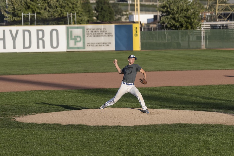Baseball game at Bob Cene Park in Struthers, Ohio