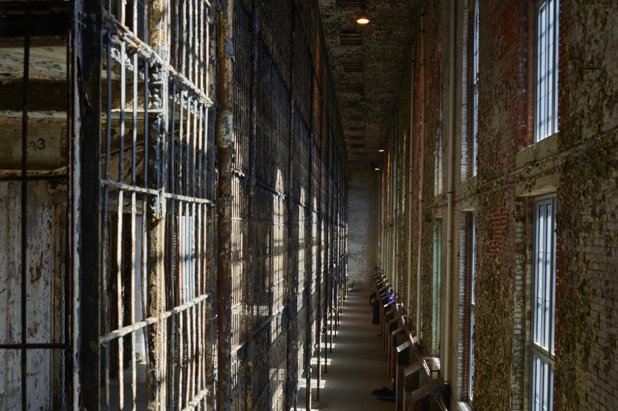 A cellblock at the old Ohio State Reformatory, built in stages between 1886 and 1910 in Mansfield, Ohio