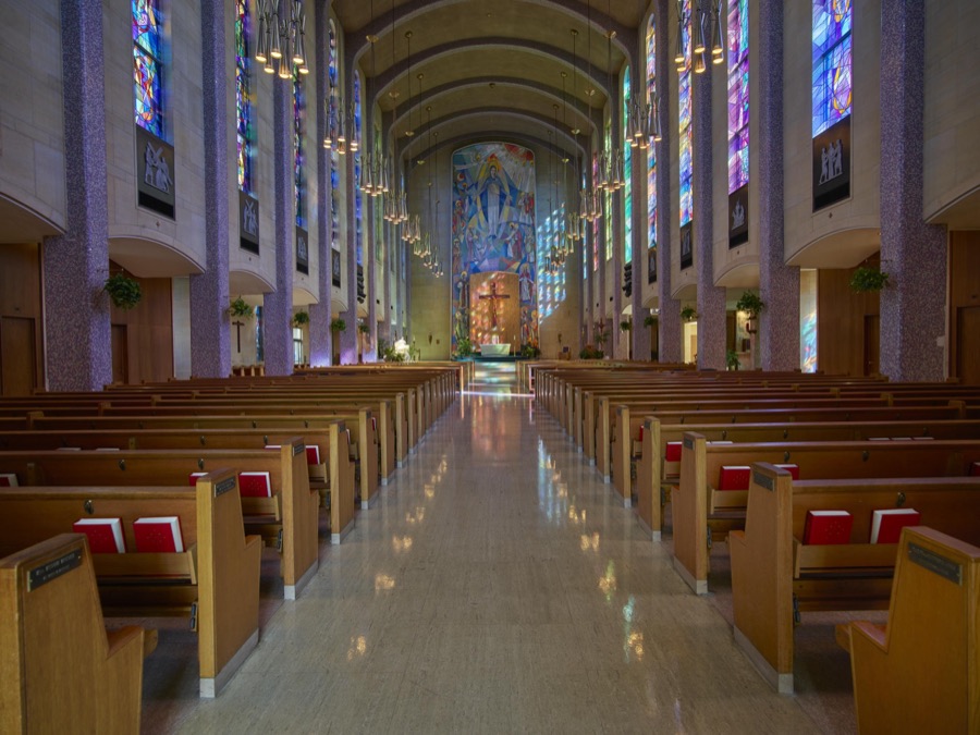 Sanctuary of St. Columba Catholic Cathedral in Youngstown, Ohio
