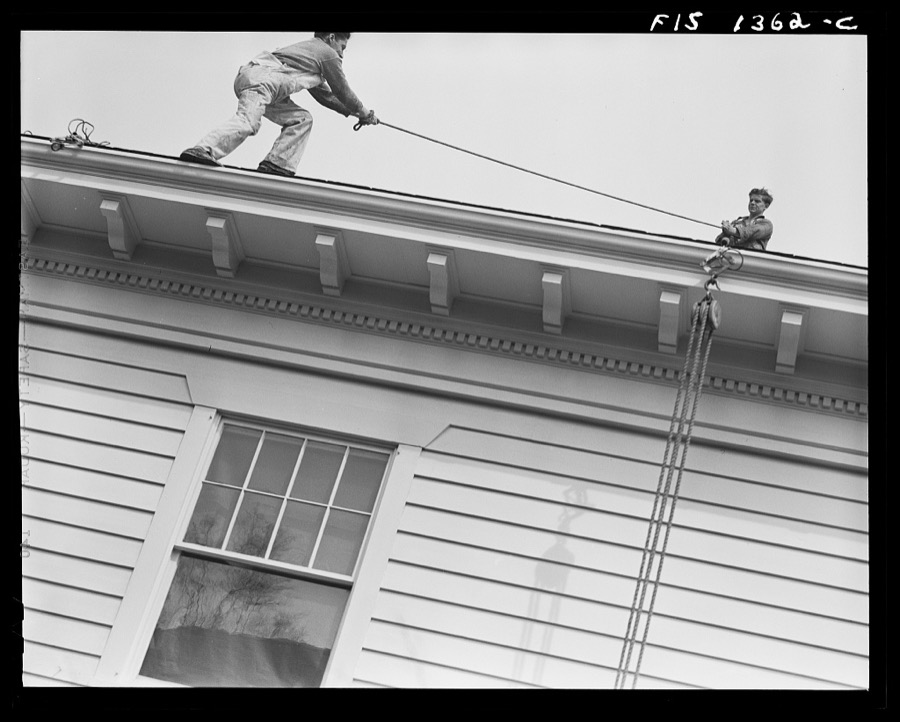 New Bedford, Massachusetts. Portuguese house painter