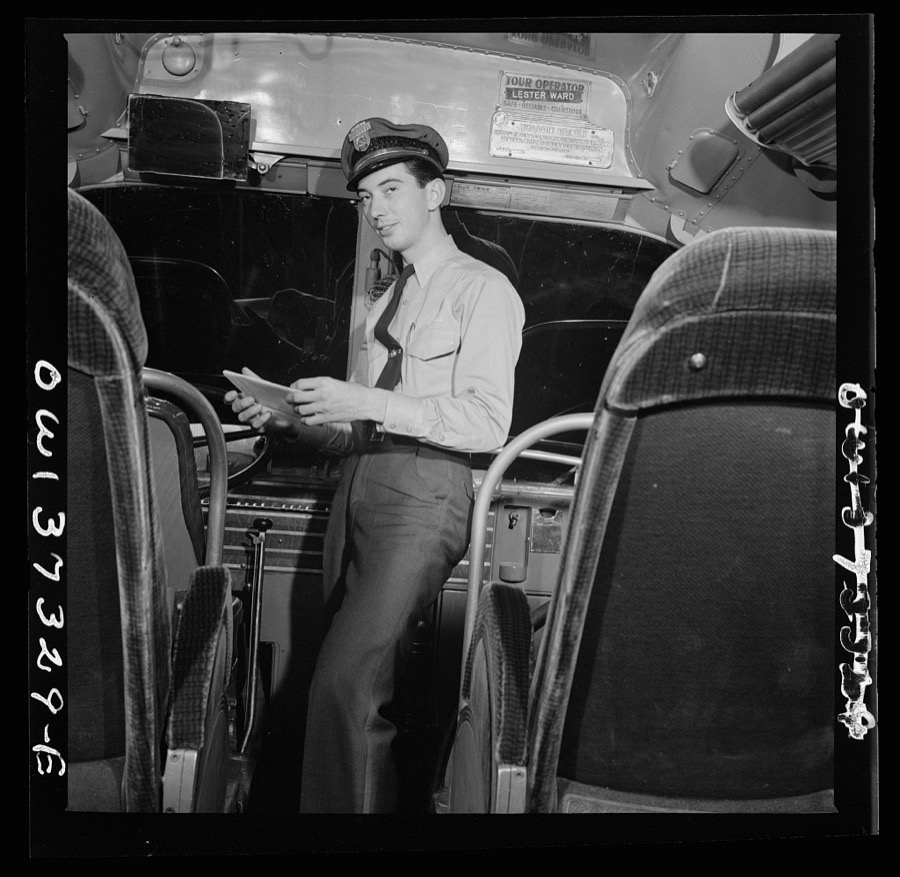 Columbus, Ohio. Lester Ward, a Greyhound bus driver