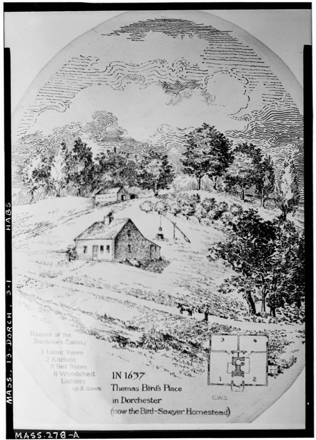 Bird-Sawyer House, 41 Humphreys Street, Dorchester, Suffolk County, MA