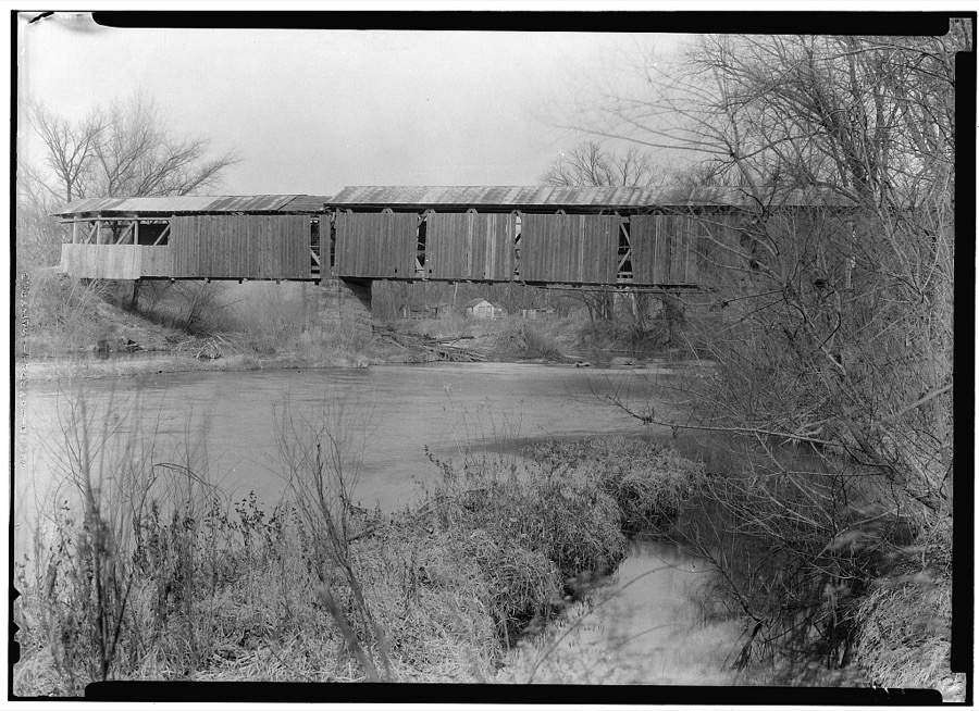 Old Covered Bridge, West of Zanesville Post Office, U.S. Highway 40, Hopewell, Muskingum County, OH