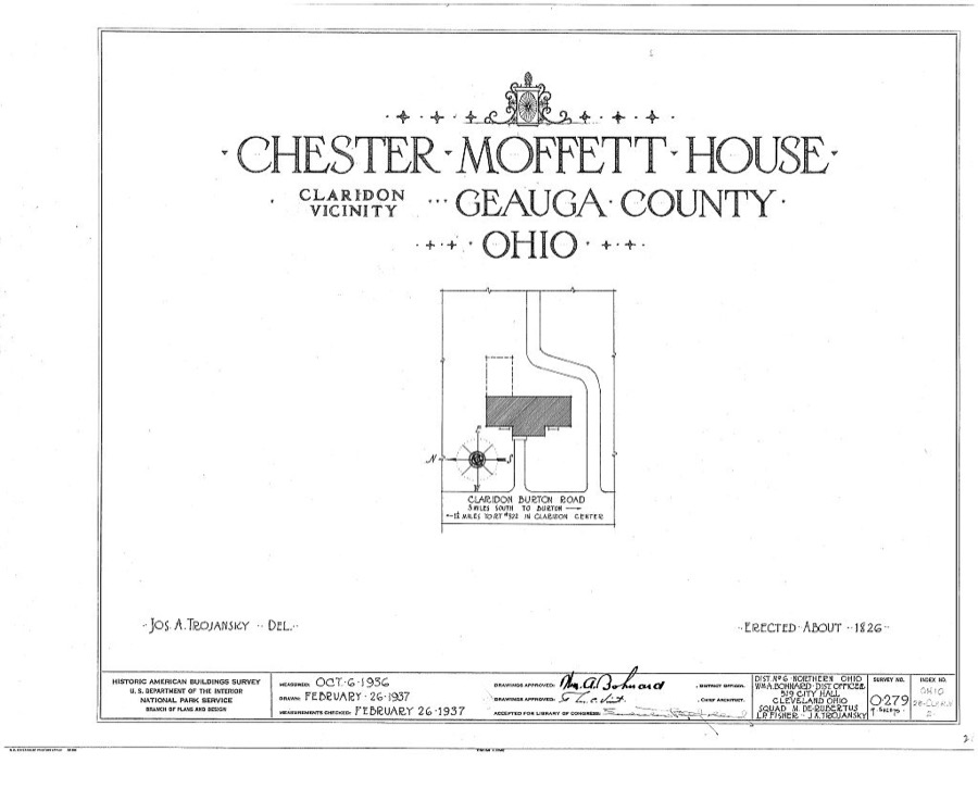 Chester Moffett House, Claridon, Geauga County, OH