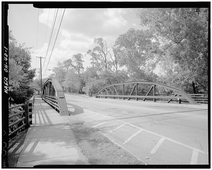 Main Street Parker Pony Truss Bridge, Main Street (Route 170) spanning Yellow Creek, Poland, Mahoning County, OH