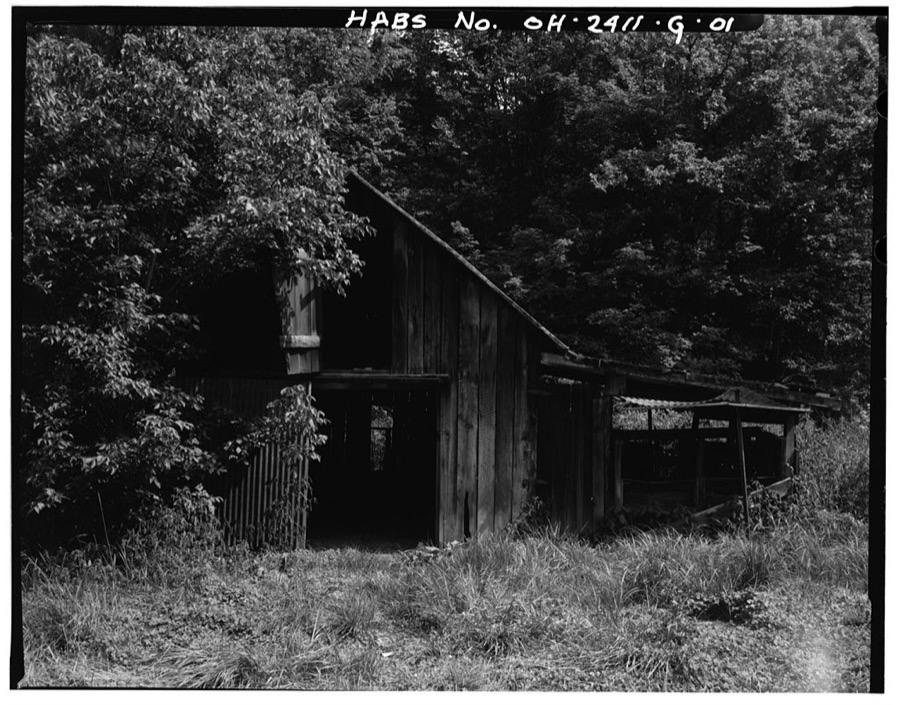 Jeremiah Bean Farmstead, Old Barn, Southwest side of U.S. Route 50, 1.8 miles south of Guysville, Guysville, Athens County, OH