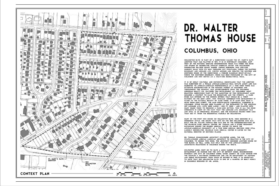 Dr. Walter Thomas House, 964 Wellington Boulevard, Columbus, Franklin County, OH