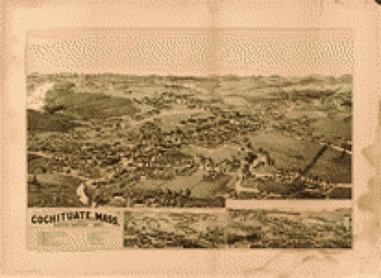 Bird's-eye view, 1887 - Cochituate, Mass. and North Natick, 1887