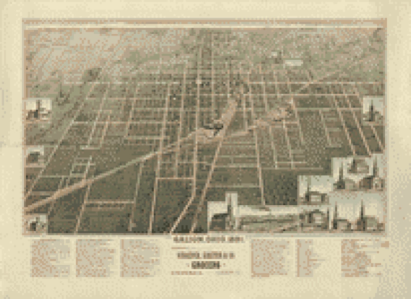 Bird's-eye view, 1891 - Galion, Ohio, 1891