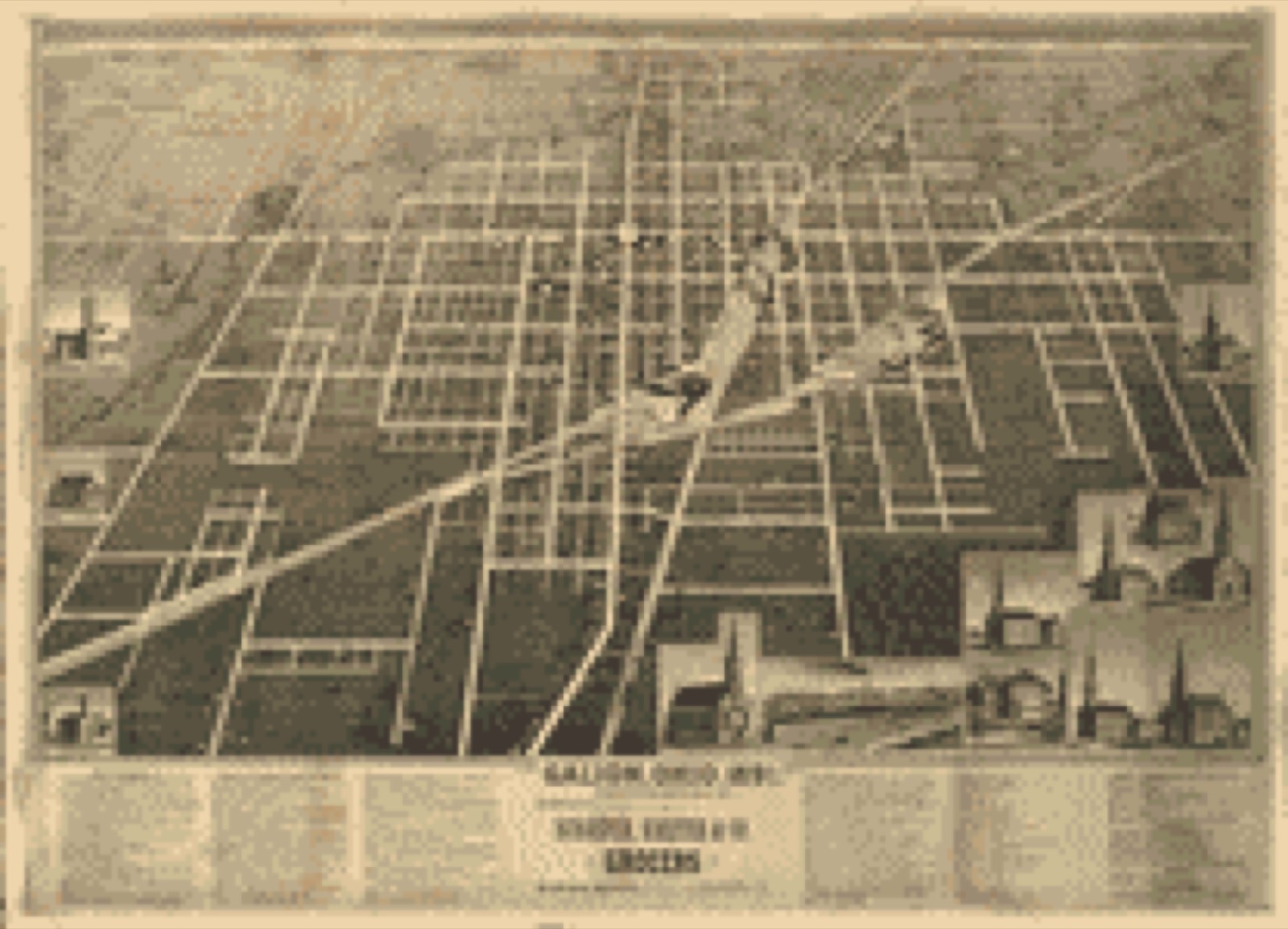 Bird's-eye view, 1989 - Galion, Ohio, 1891