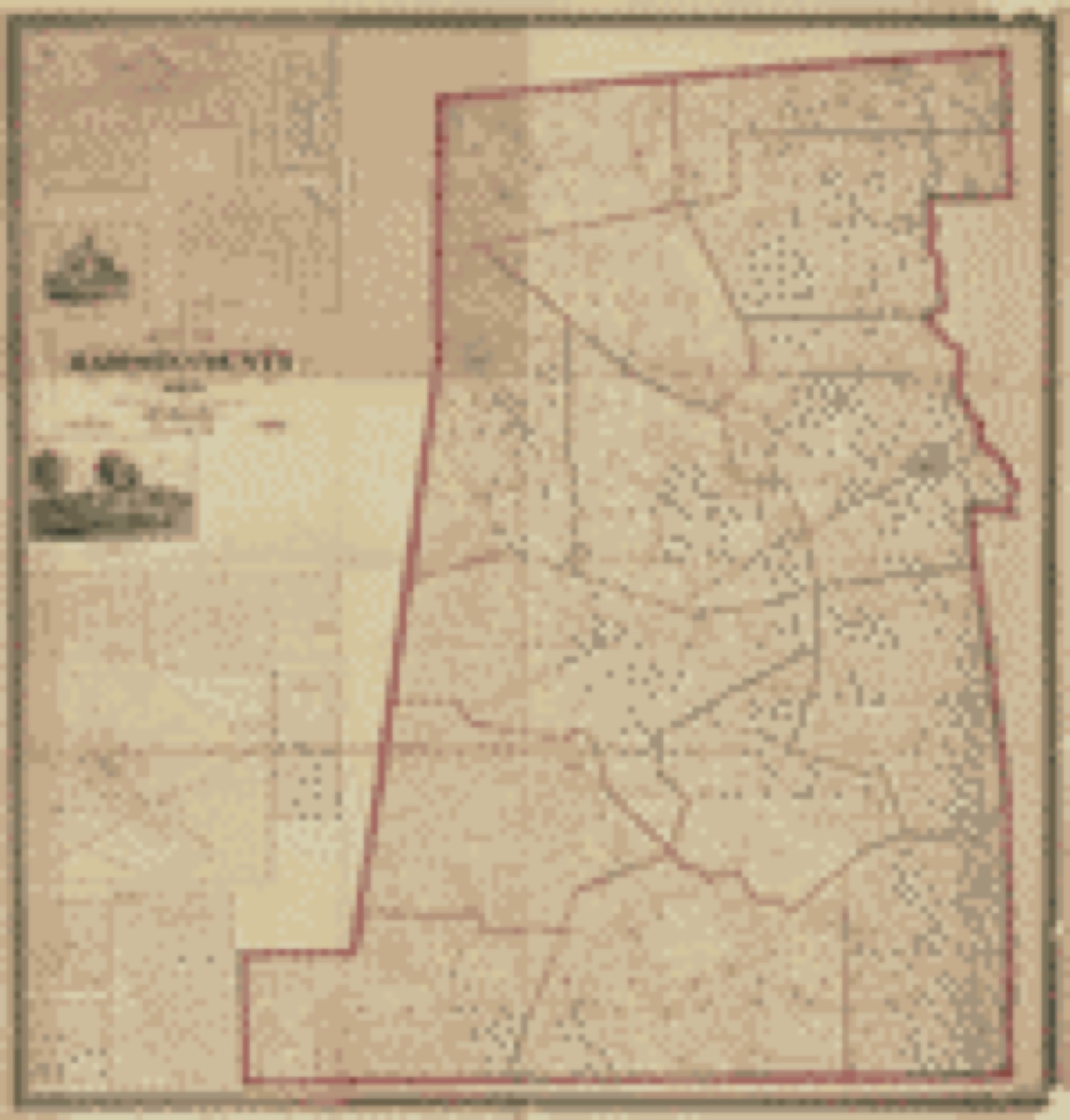 Land ownership map, 1862 - Map of Madison County, Ohio